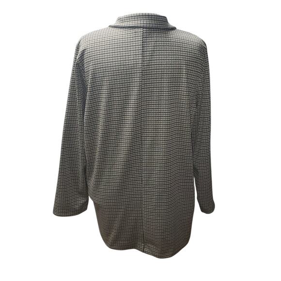 Maurice’s Plus 2X Houndstooth Soft Blazer – Green Gray Black Knit, NWT - Picture 4 of 9